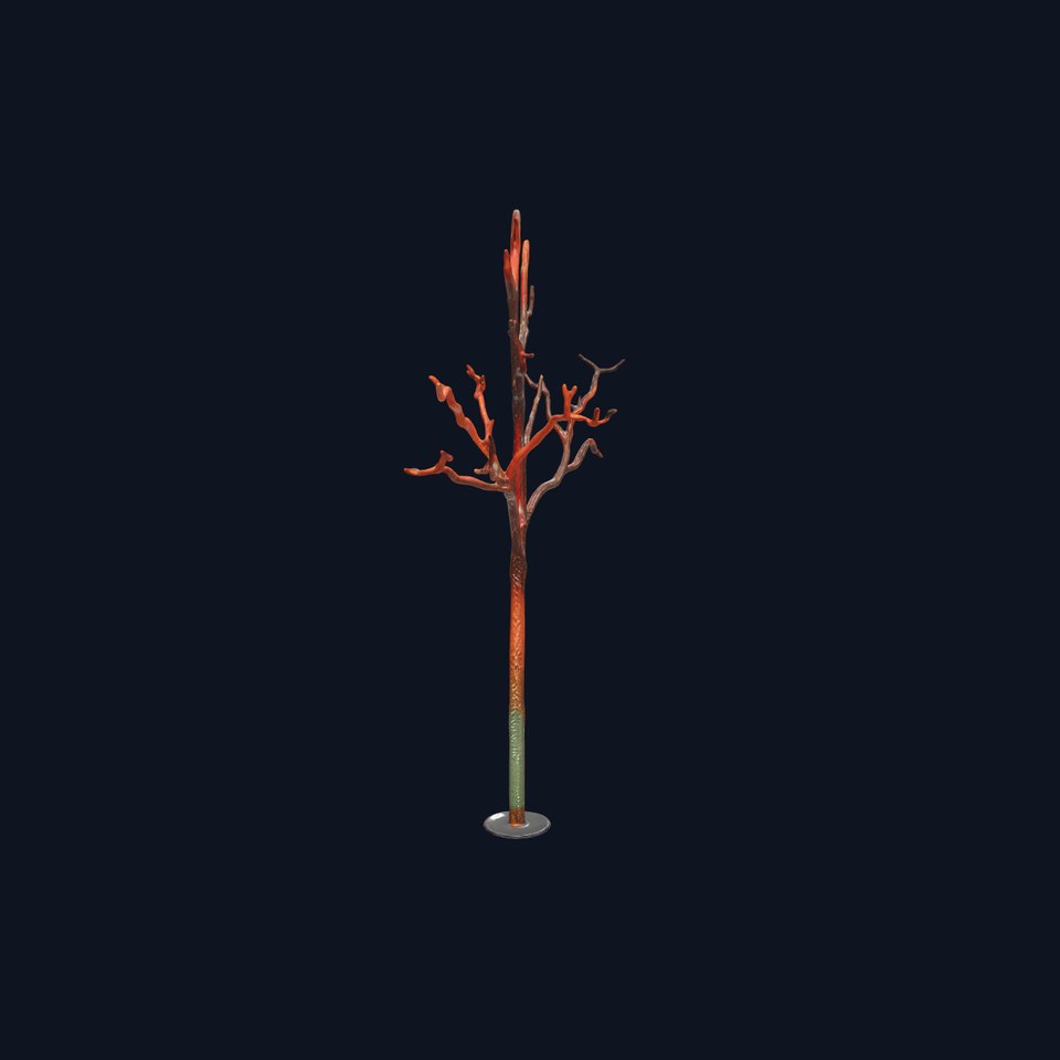 Artistic Bare Tree Sculpture Model Pack